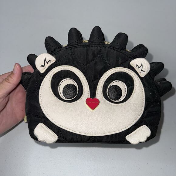 Betsey Johnson Hedgehog Quilted Cosmetic Makeup Bag - Picture 1 of 5